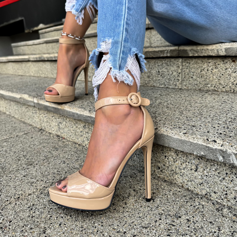 Béžové elegantné sandále