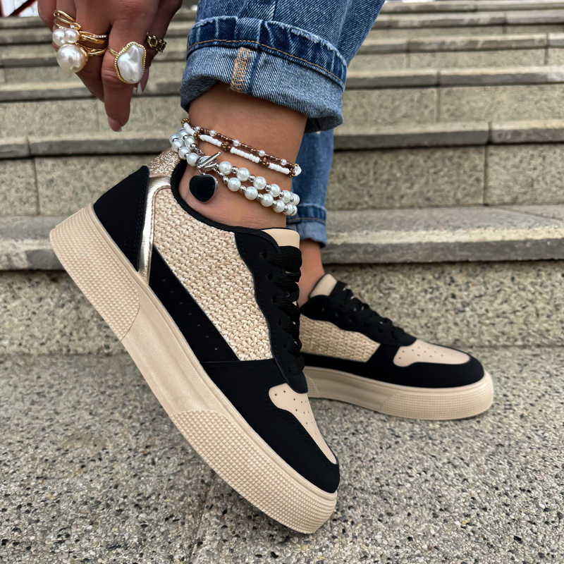 Hnedo-čierne tenisky