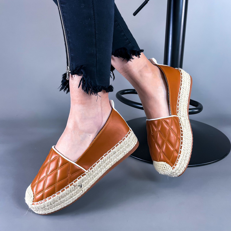 Camelové  štýlové mokasíny