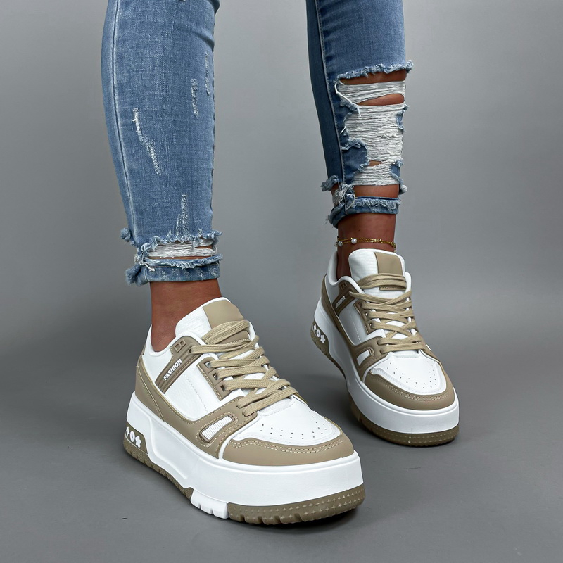 Béžovo-biele  tenisky