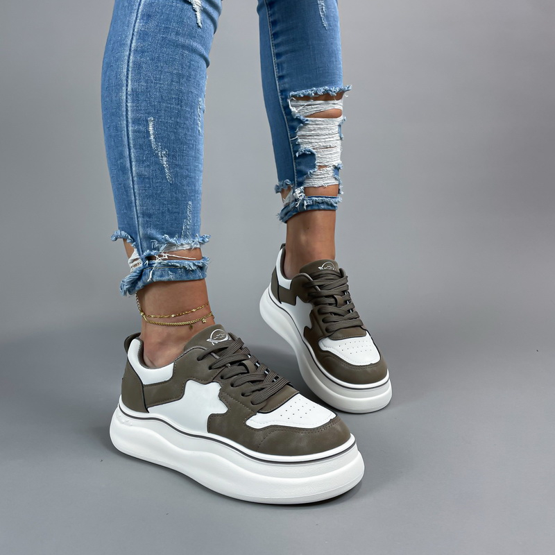 Bielo-hnedé  tenisky