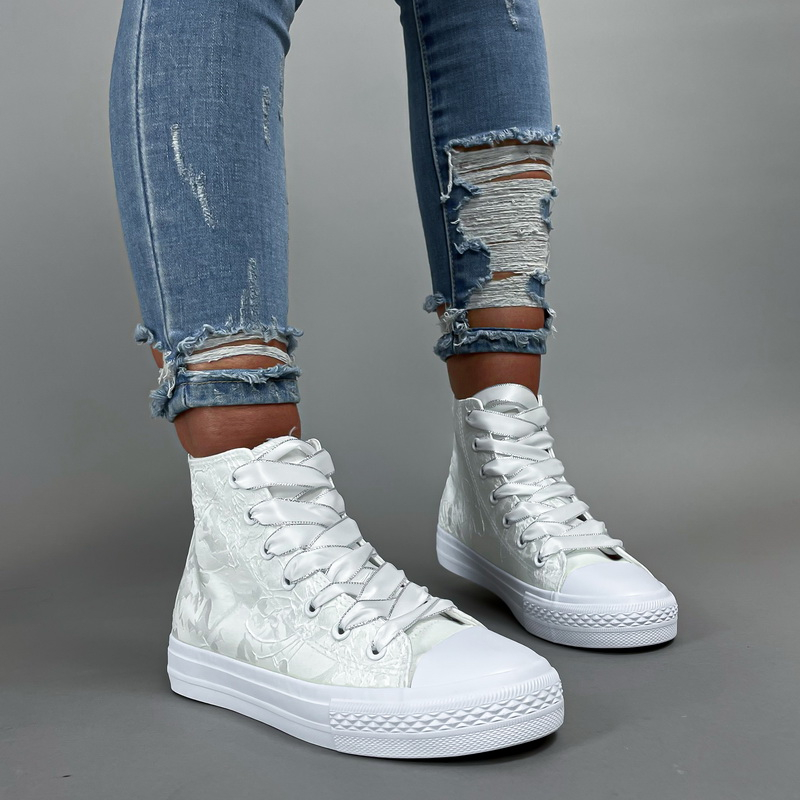 Biele členkové   tenisky