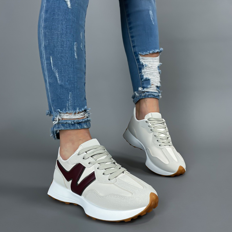 Béžovo-vínové  tenisky