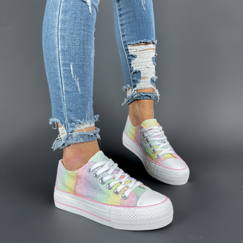 Viacfarebné dúhované  tenisky