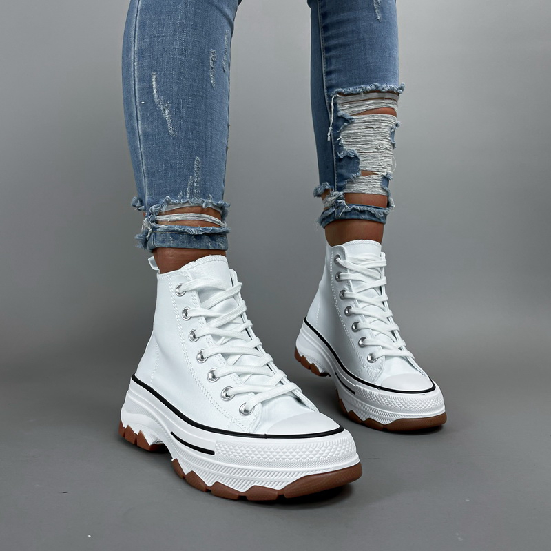 Biele členkové   tenisky