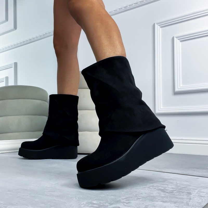 Čierne nízke čižmy