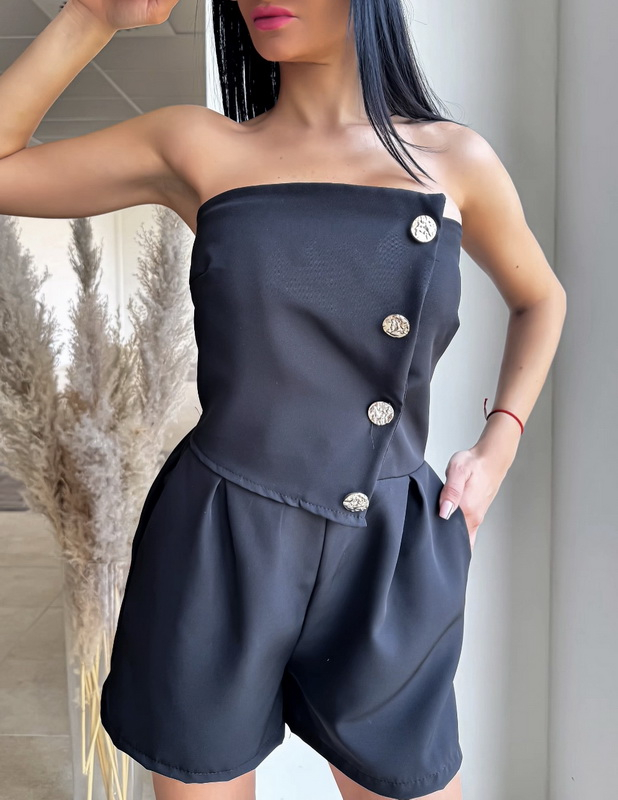 Čierny krátky  overal