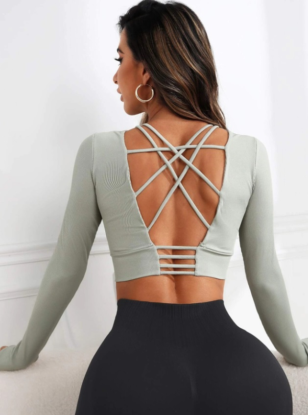 Zelený top na cvičenie