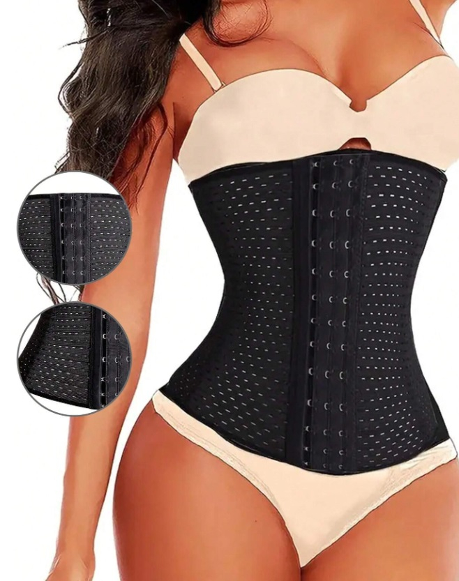 Čierny sťahovací pás na zapínanie