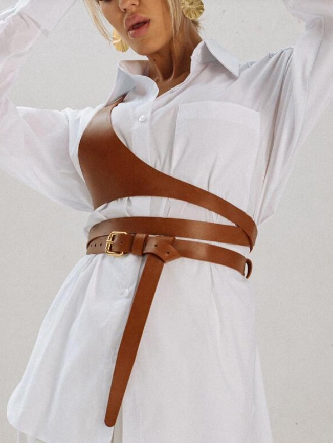 Fashion hnedý opasok