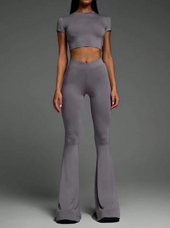 Fialový nohavicový komplet