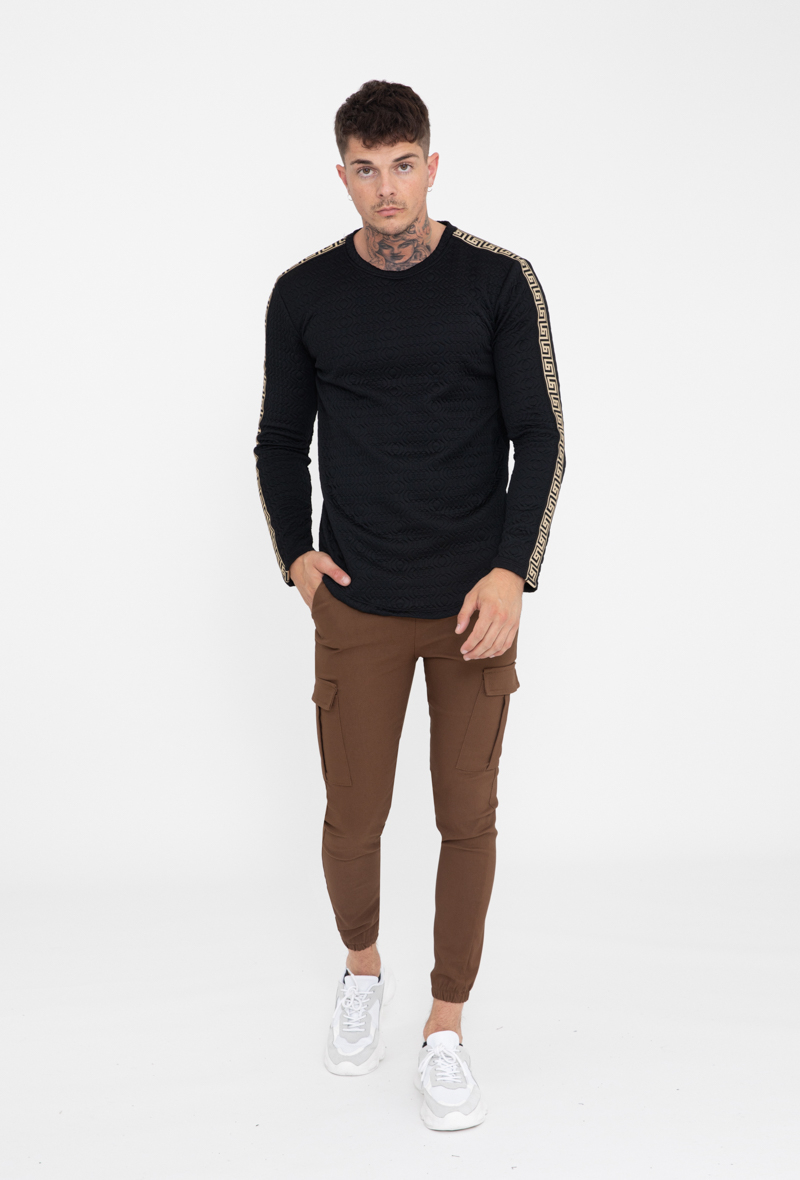 Čierna mikina s potlačou