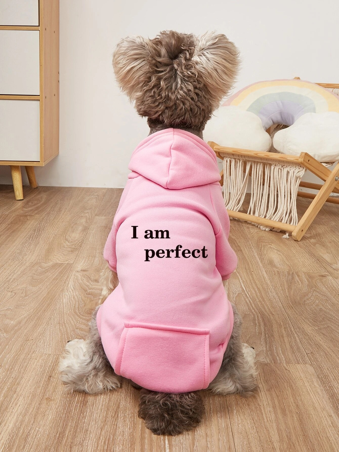 Ružová mikina pre psa