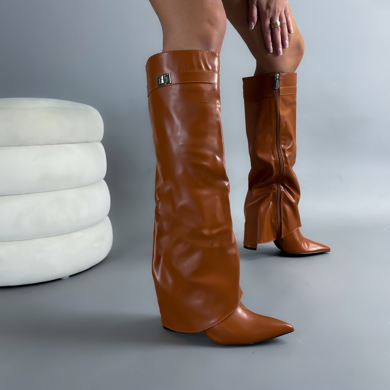 Camelové  vysoké čižmy