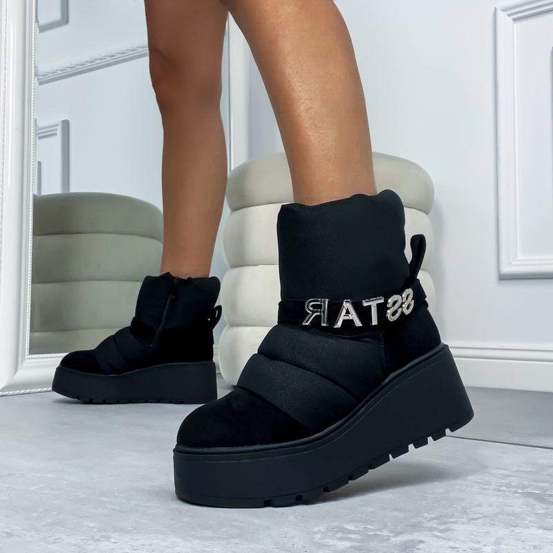 Čierne nízke čižmy