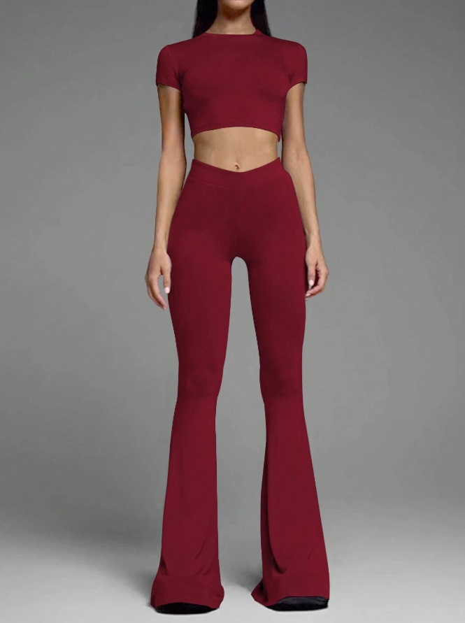 Bordový nohavicový komplet