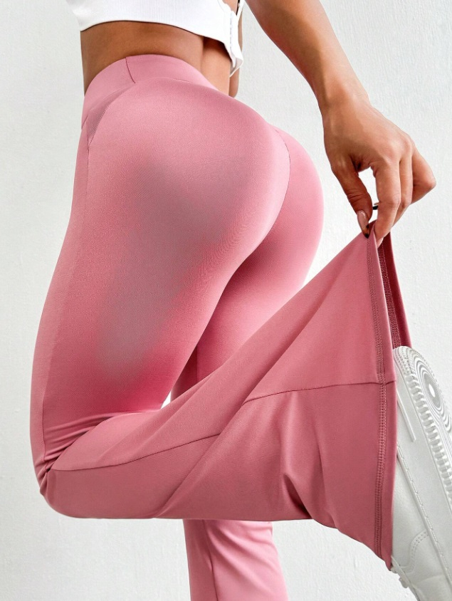 Ružové zvonové legíny