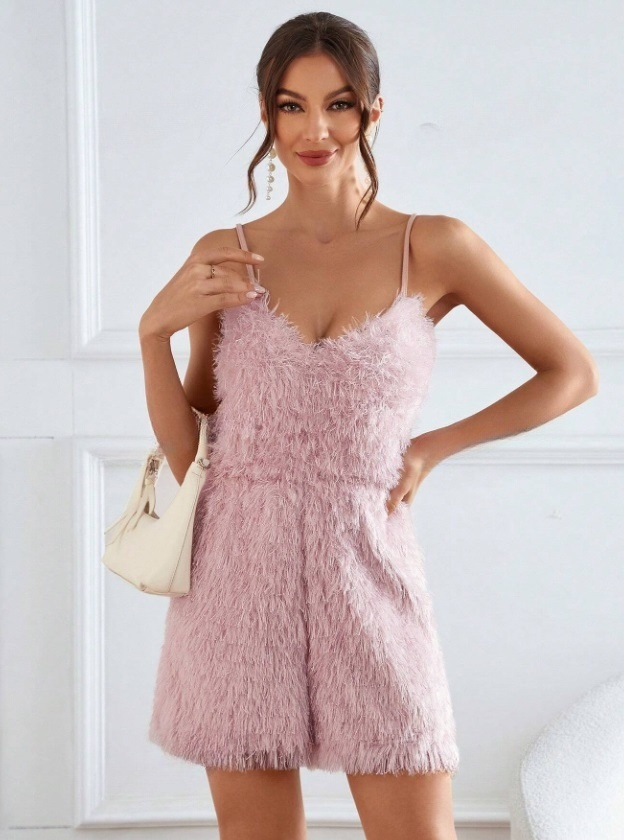 Ružový krátky overal