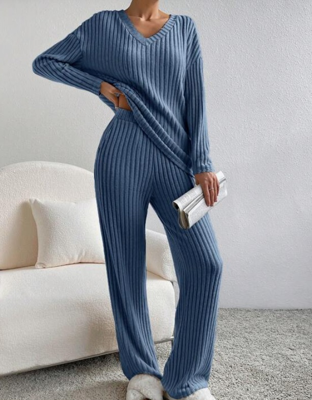 Modrý nohavicový komplet