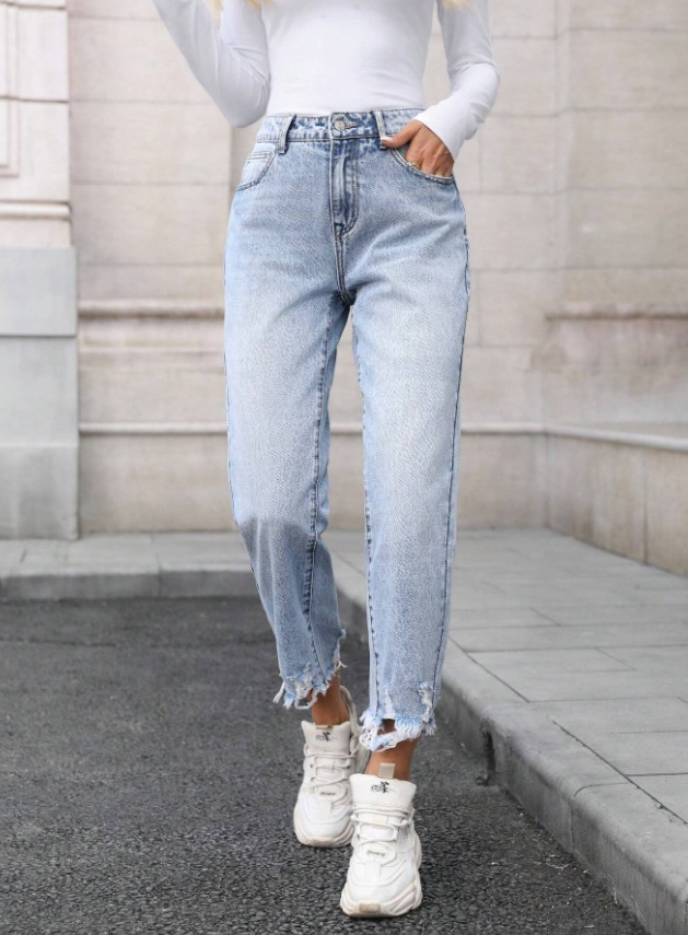 Modré široké rifle