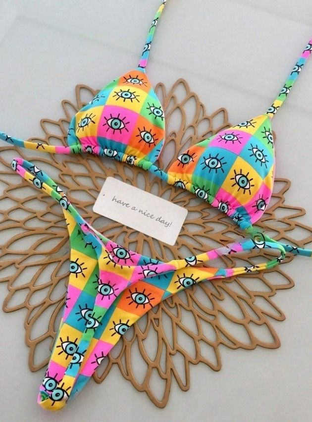 Dvojdielne vzorované plavky