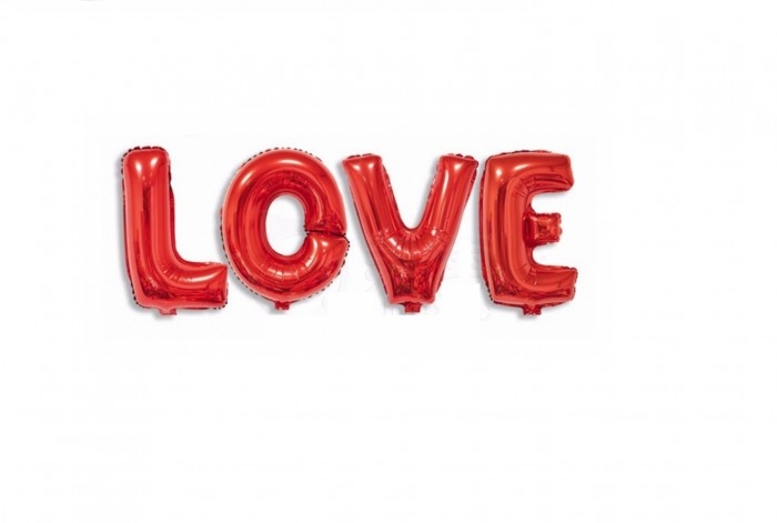 Set červených  balónov LOVE