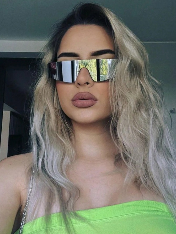 Strieborné  slnečné okuliare