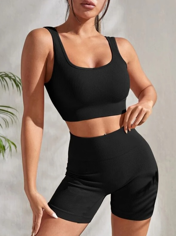 Čierna  vrúbkovaná PUSH-UP súprava