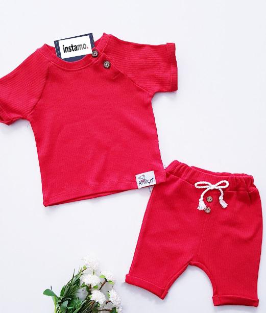 Červená dvojdielna súprava