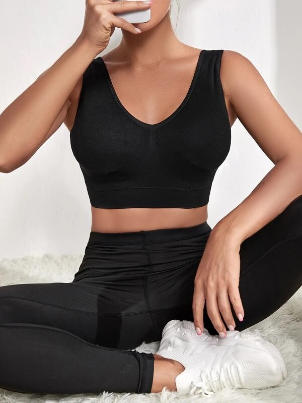 Čierna športová podprsenka