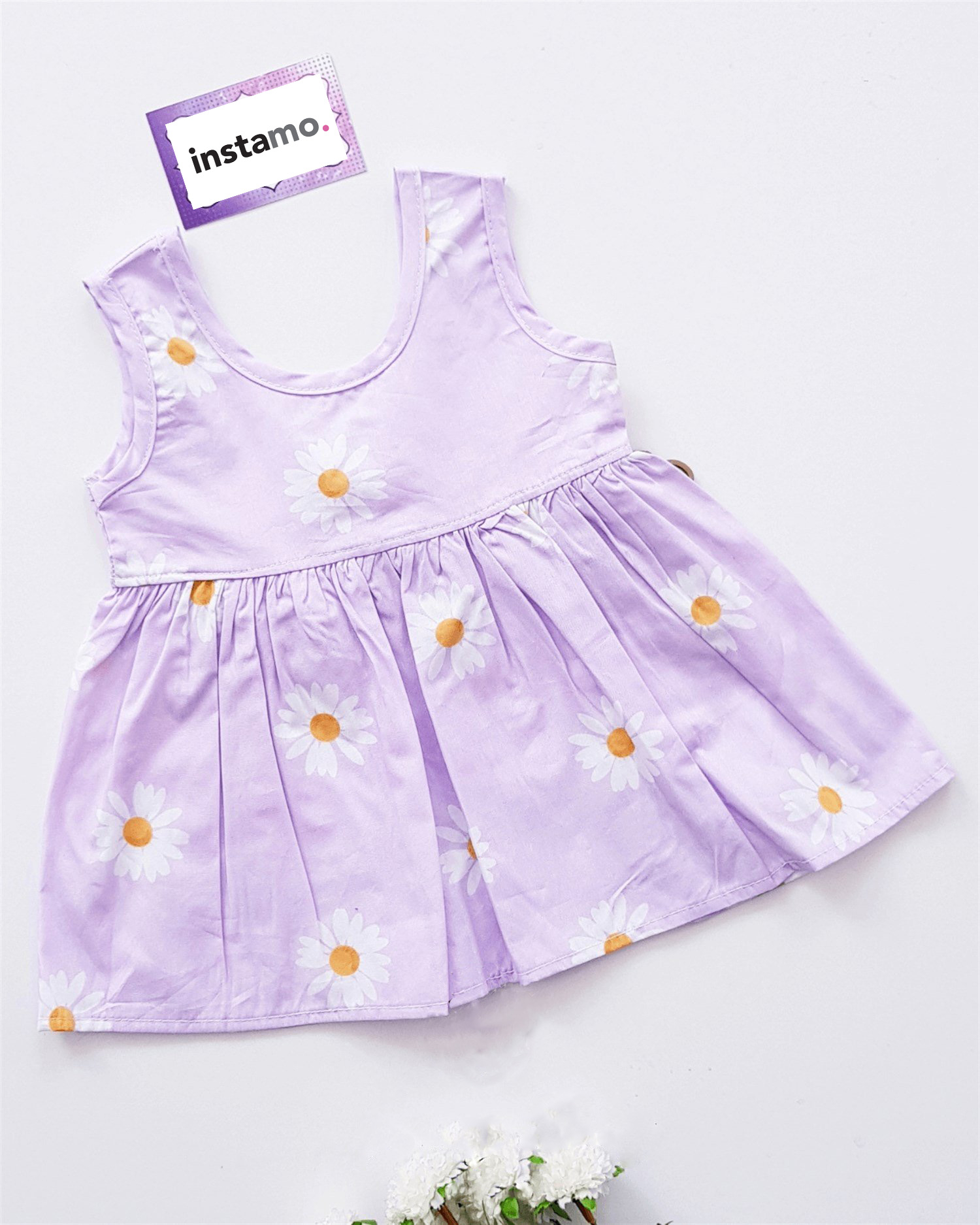 Fialové šatky na margarétky