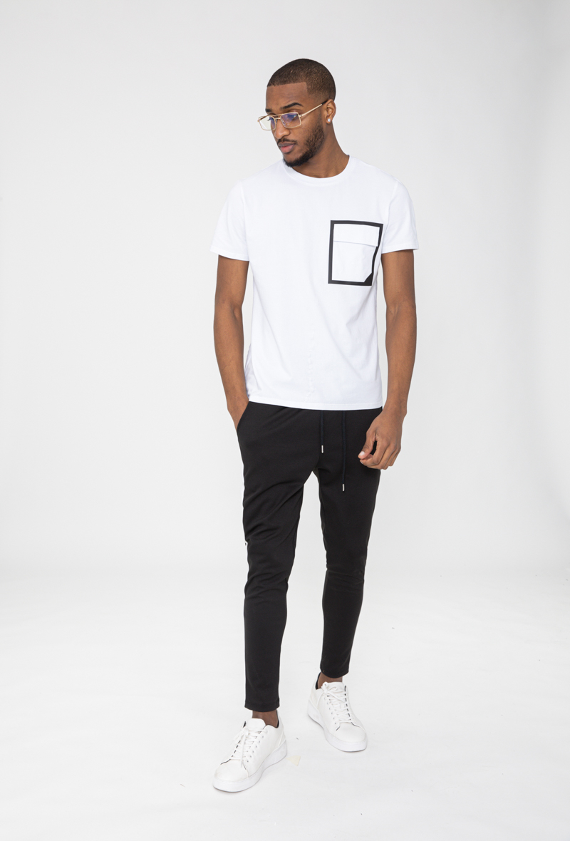 Biele bavlnené tričko