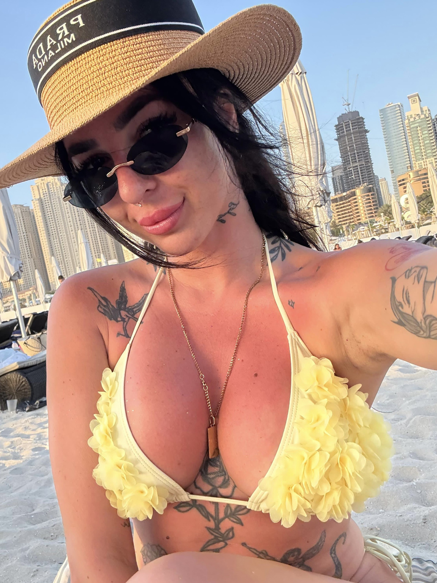 Žlté dvojdielne plavky