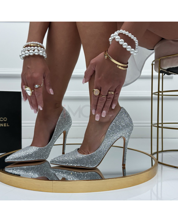 Strieborné lodičky s kamienkami-327414-20