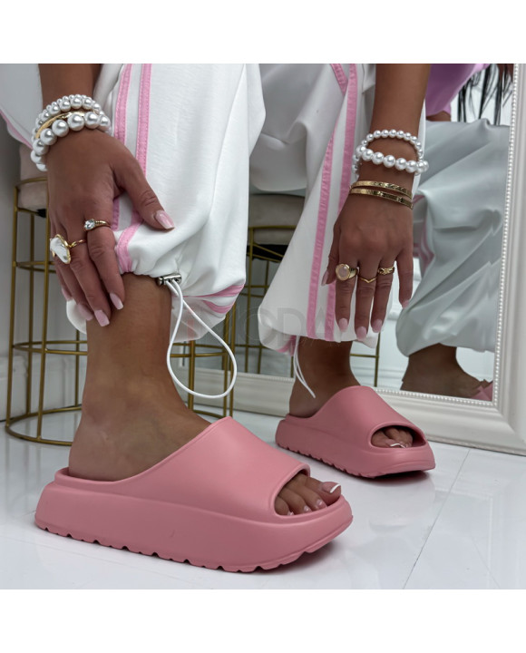 Ružové gumené šľapky-327402-20