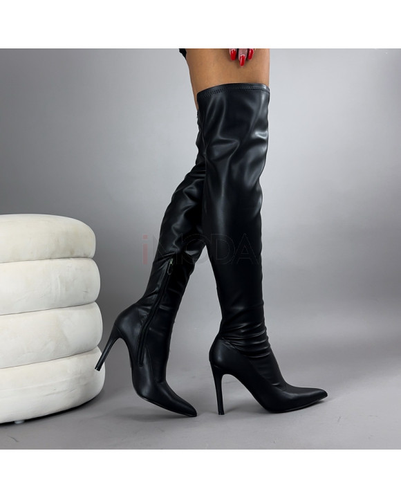 Čierne vysoké čižmy-322273-20