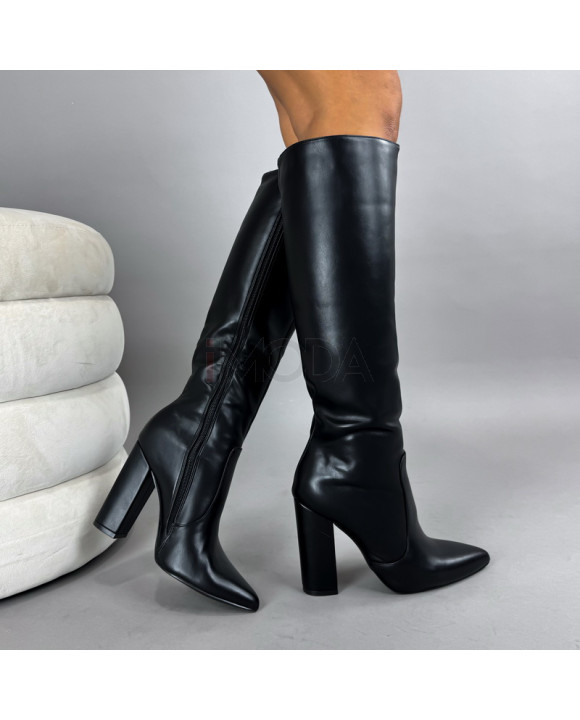 Čierne vysoké čižmy-322078-20