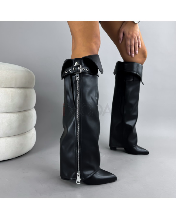 Čierne vysoké čižmy-323003-20