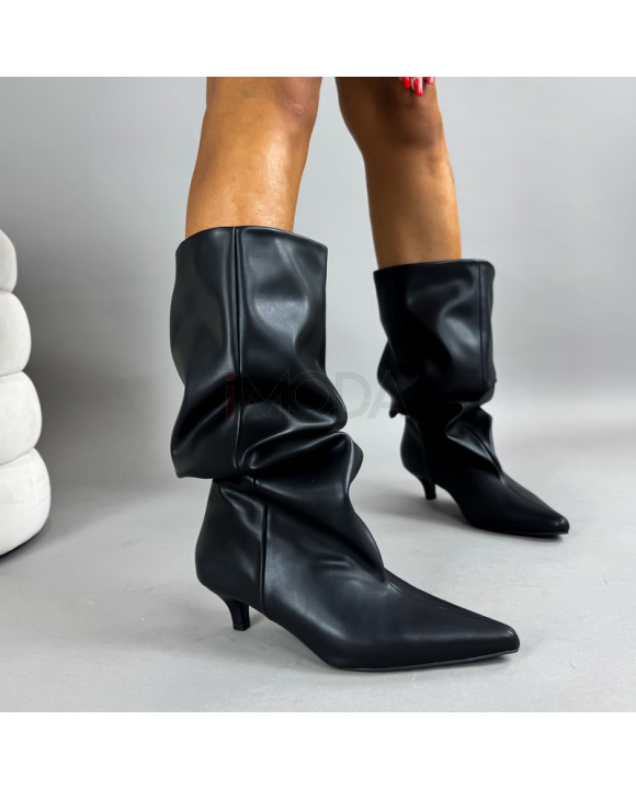 Čierne vysoké čižmy-321377-20