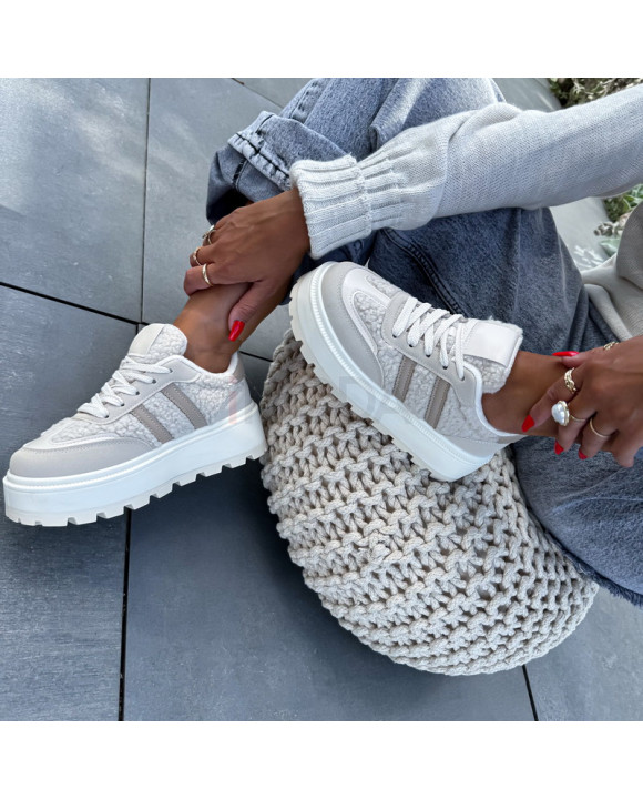 Béžové TEDDY tenisky-321391-20