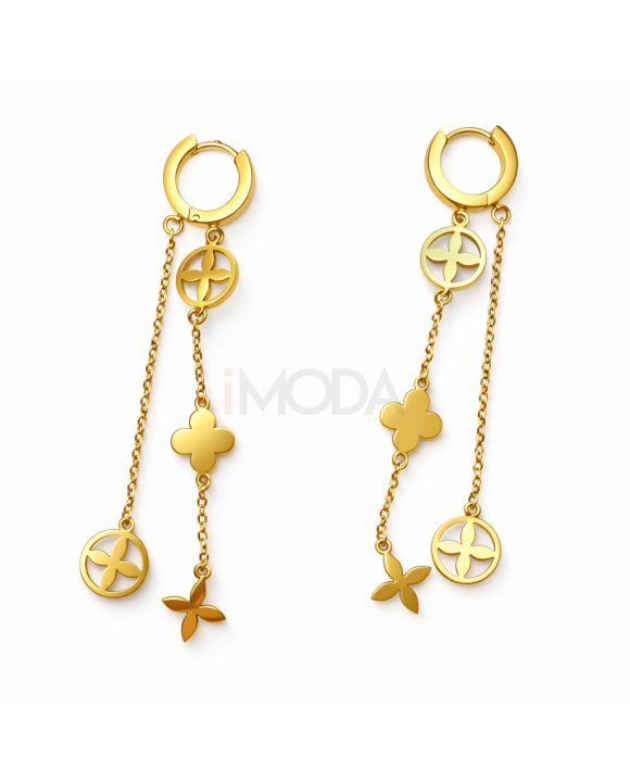 Dámske oceľové náušnice visiace-272258-20