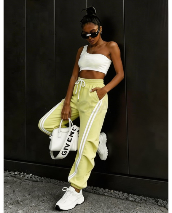 Žlté teplákové nohavice-326632-20