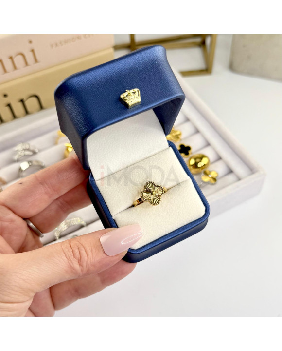 Dámsky oceľový prsteň pozlátený-281676-20