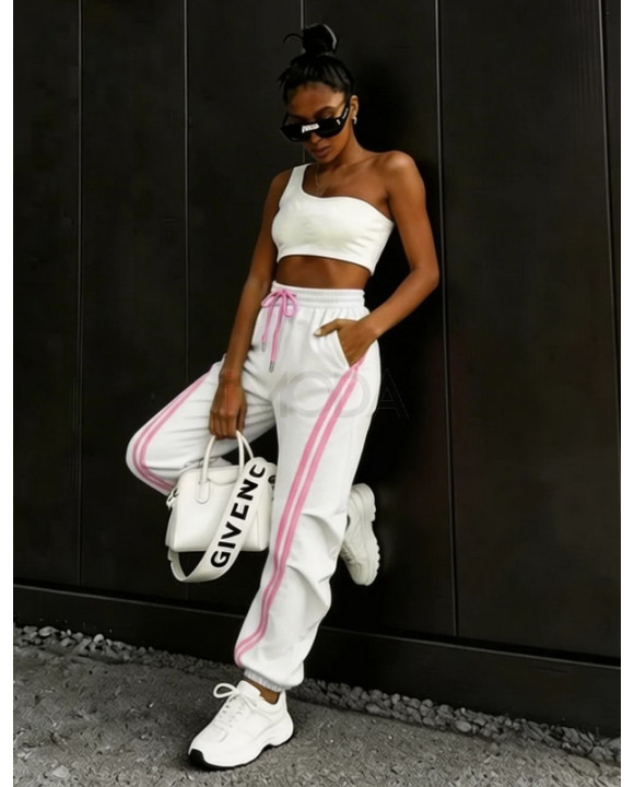 Biele teplákové nohavice-326594-20