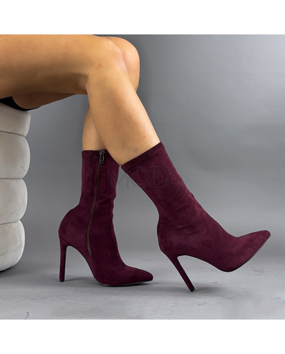 Bodrové semišové kotníhové čižmy-323433-20