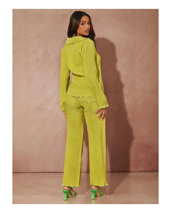 Limetkový plisovaný komplet-271934-20