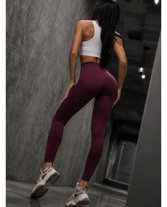 Bordové push-up legíny-330378-20