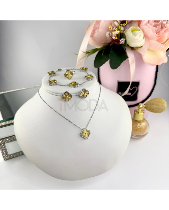 Dámska oceľová súprava s prsteňom-322268-20