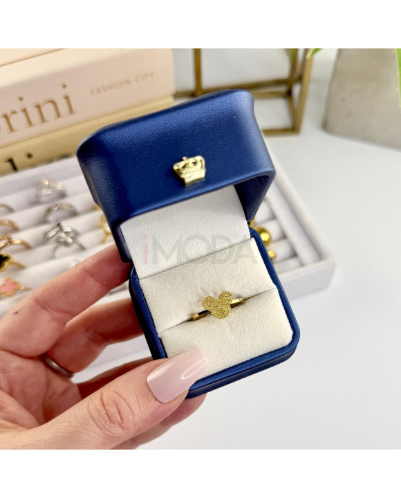 pozlátený oceľový prsteň Mickey-322047-20