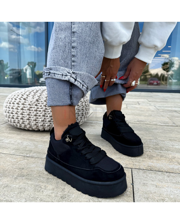 Čierne zateplené tenisky-321488-20